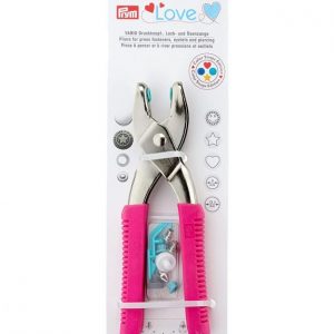 Pince Vario Prym à percer et river turquoise, avec outils ColorSnaps